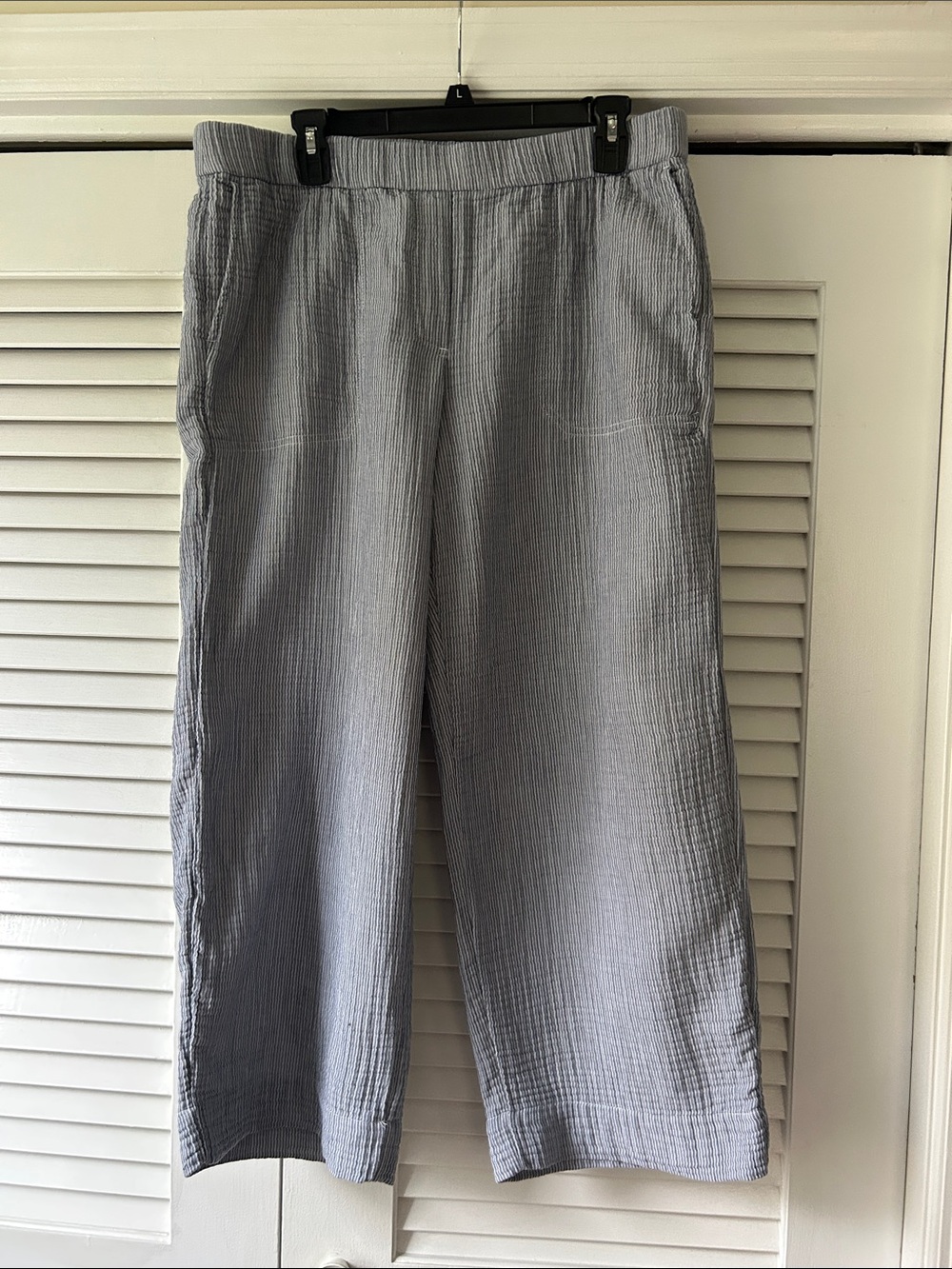 J. Jill Gray Textured Pull-On Chinos